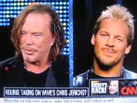 Mickey Rourke Versus Chris Jericho on Larry King L...