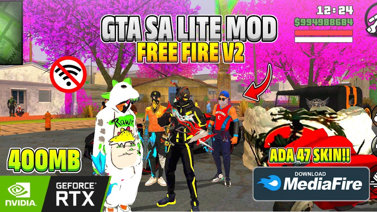 DOWNLOAD GTA SA LITE MOD FREE FIRE V2 SPESIAL TAHUN