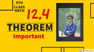9th math theorem 12.4 |Important Board theorem