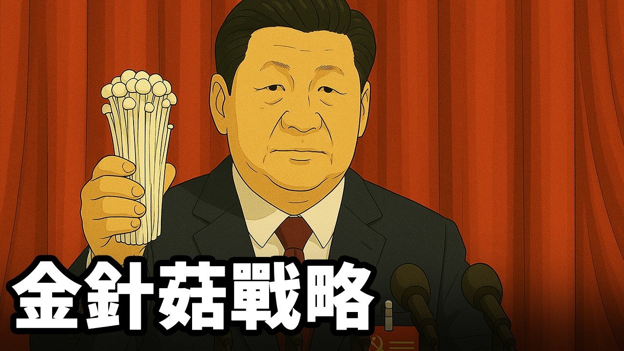 中美領導人大战｜金針菇戰略｜AI惡搞動畫