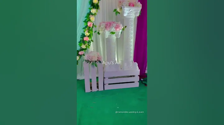 DIY blessing stage decor #shorts #short #shortvideo #wedding#decor #reels #reel #video #viral #art