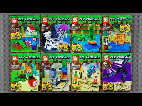 LEGO MINECRAFT COMPILATION All Sets of All Time Fast Speed Build for Collectors - UNBOXING. 