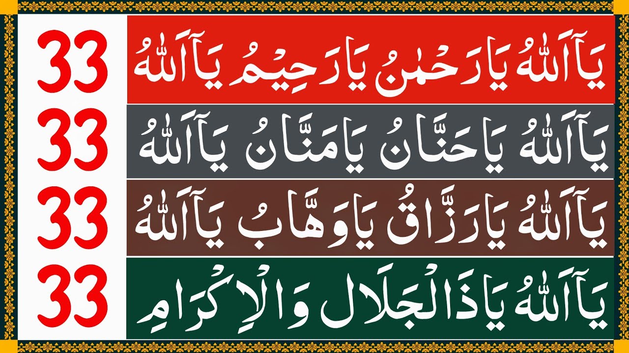 Listen These 20 Azkar For Opening Door of Luck & Rizq | Isme Azam | Ya Hannan Ya Mannan Ya Allah