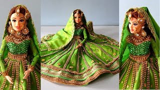 Barbie anarkali lehenga i have showed in this video. through video
tutorial, shown the traditional muslim bride doll and dress making.
hope you...