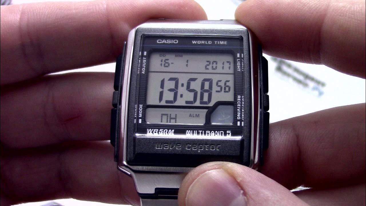 Часы casio мужские как поменять батарейку Часы Casio WAVE CEPTOR WV-59DE-1A WV-59DE-1AVEF - Инструкция, как настроить от P