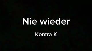 Nie wieder (Kontra K) clean version