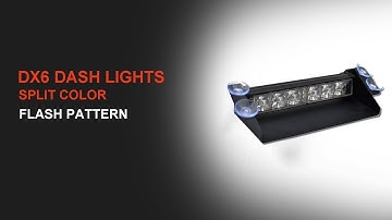 DX6 Dash Light A/W Split Color Flash Pattern| UnitSignal