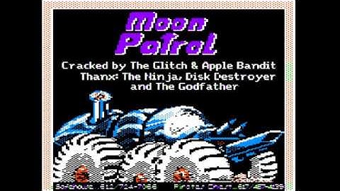 Moon Patrol (1982) - apple ][