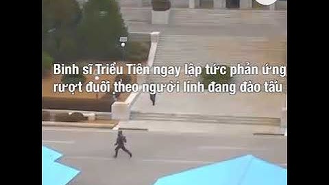 Bộ tư lệnh LHQ công bố đoạn video lính Triều Tiên đào tẩu bị bắn © Official RFA