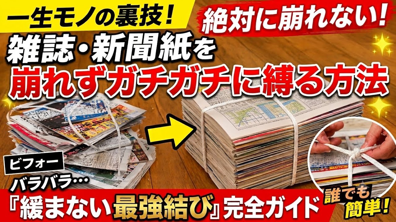 新聞紙 縛り 方 ゆるま ない