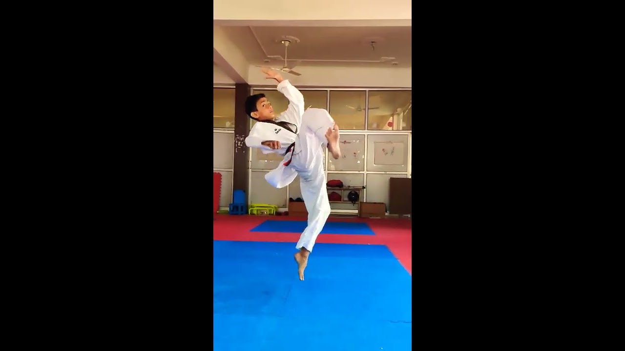 360 KICK TAEKWONDO Taekwondo Martialarts Practice Kicks Workout Fight Fly Sport 360kick