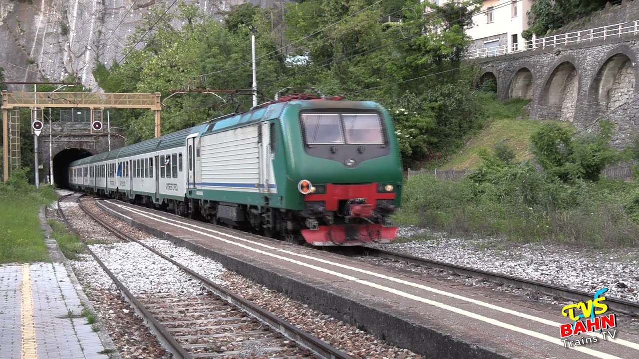Varenna  - Linea Milano - Tirano - RE E464+MDVC
