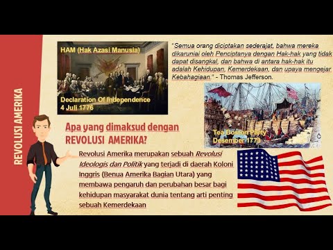 REVOLUSI AMERIKA - LAHIRNYA KOLONI YANG MERDEKA [Materi Sejarah Peminatan Kelas XI MA/SMA]