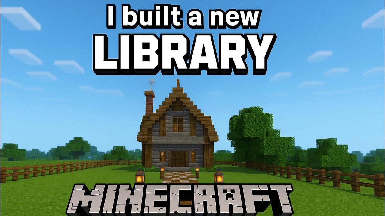 I Built a New Library in Minecraft | Creative Build & Design Showcase ...