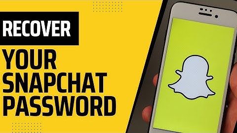 Recover Snapchat password