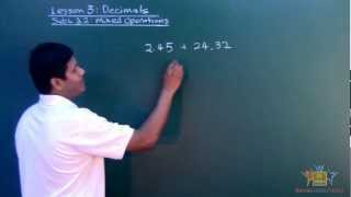 Demo Std 6 lesson 3: Decimals