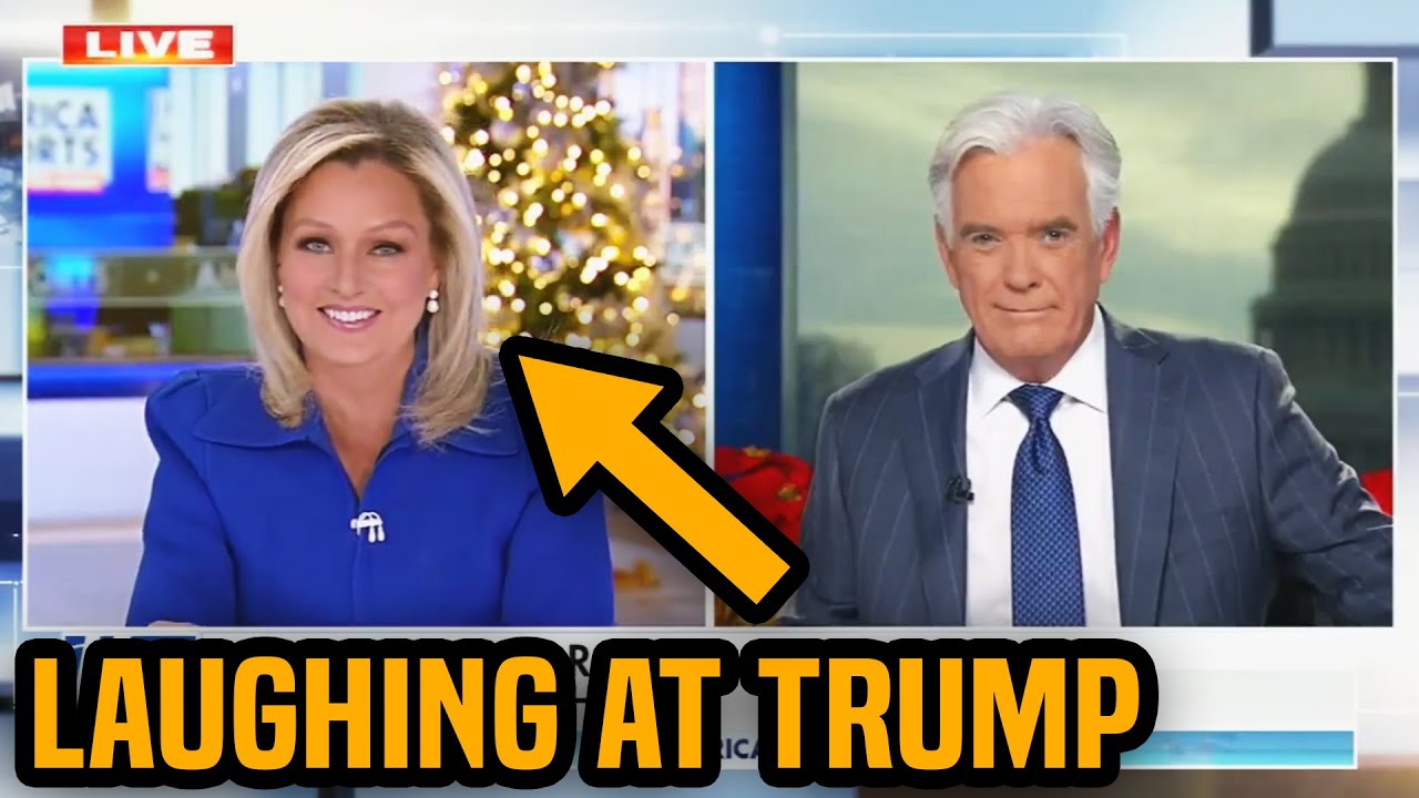Fox hosts try to hold back laughter at Trump