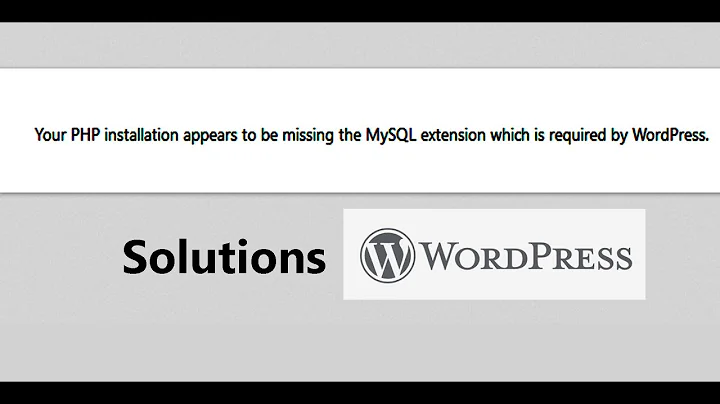 Your PHP installation appears to be missing the MySQL extension which is required by Wordpress