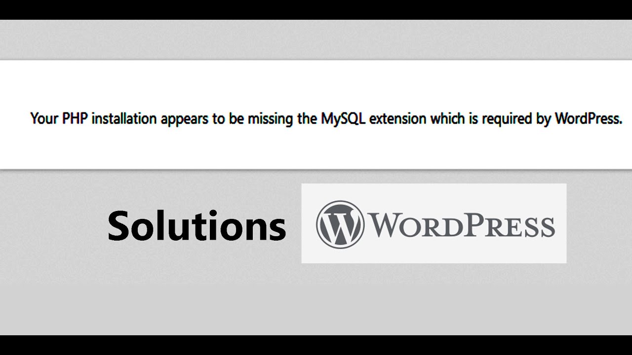 Install php extensions. Your php installation appears to be missing the MYSQL Extension which is required by WORDPRESS.. РНР отсутствует.