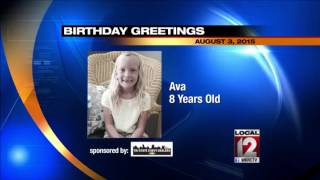 Birthday Greetings: August 3, 2015