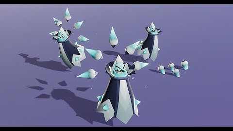 www.Meshtint.com | Ice Mage Cute Series | Animations