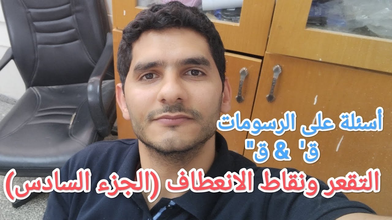 ٢-٤ التقعر ونقاط الانعطاف (الجزء السادس)أسئلة على رسمات ق' وق