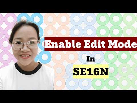 How to Edit Standard SAP Table Values Using SE16N (Debug & Edit Mode)