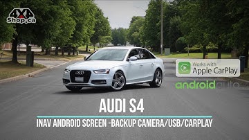 INAV 10.25" Android Replacement Screen AUDI S4 Navigation backup camera Apple CarPlay Android Auto