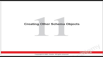 Oracle DBA ||Chapter 11||Creating others schema objects