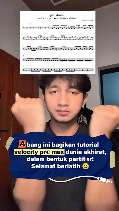 Ini jadinya kalau Velocity dibuat partiturnya 🤣 📹:@restumbag