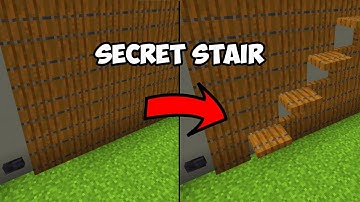 Redstone Builds! HIDDEN STAIRCASE | Secret stairs | Secret base