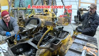 Steering clutch & brake adjustment after top cover install. 1952 Caterpillar 7U Dozer ep. #9U