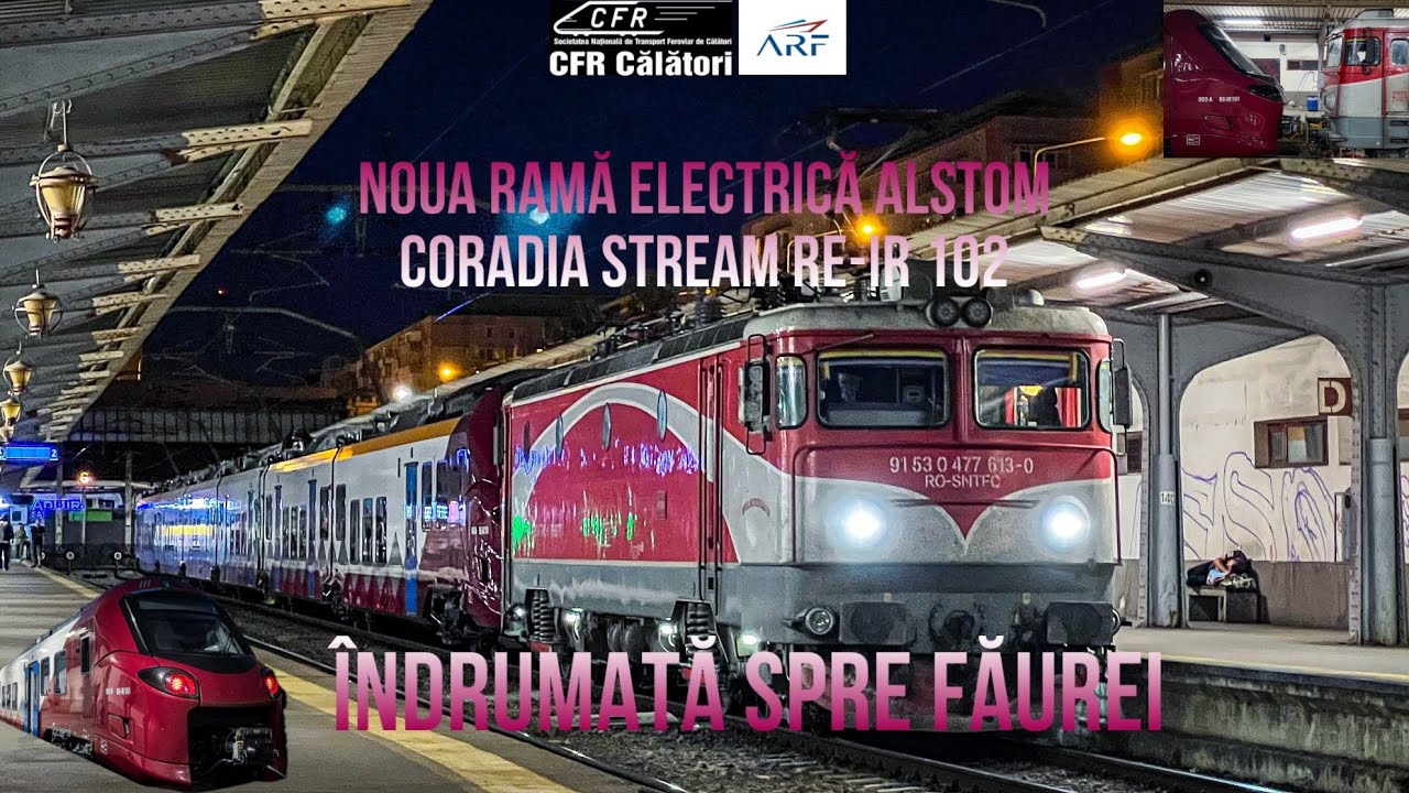 Noua ramă electrică Alstom Coradia Stream RE-IR 102, îndrumată spre Făurei pentru teste [30.06.2024]
