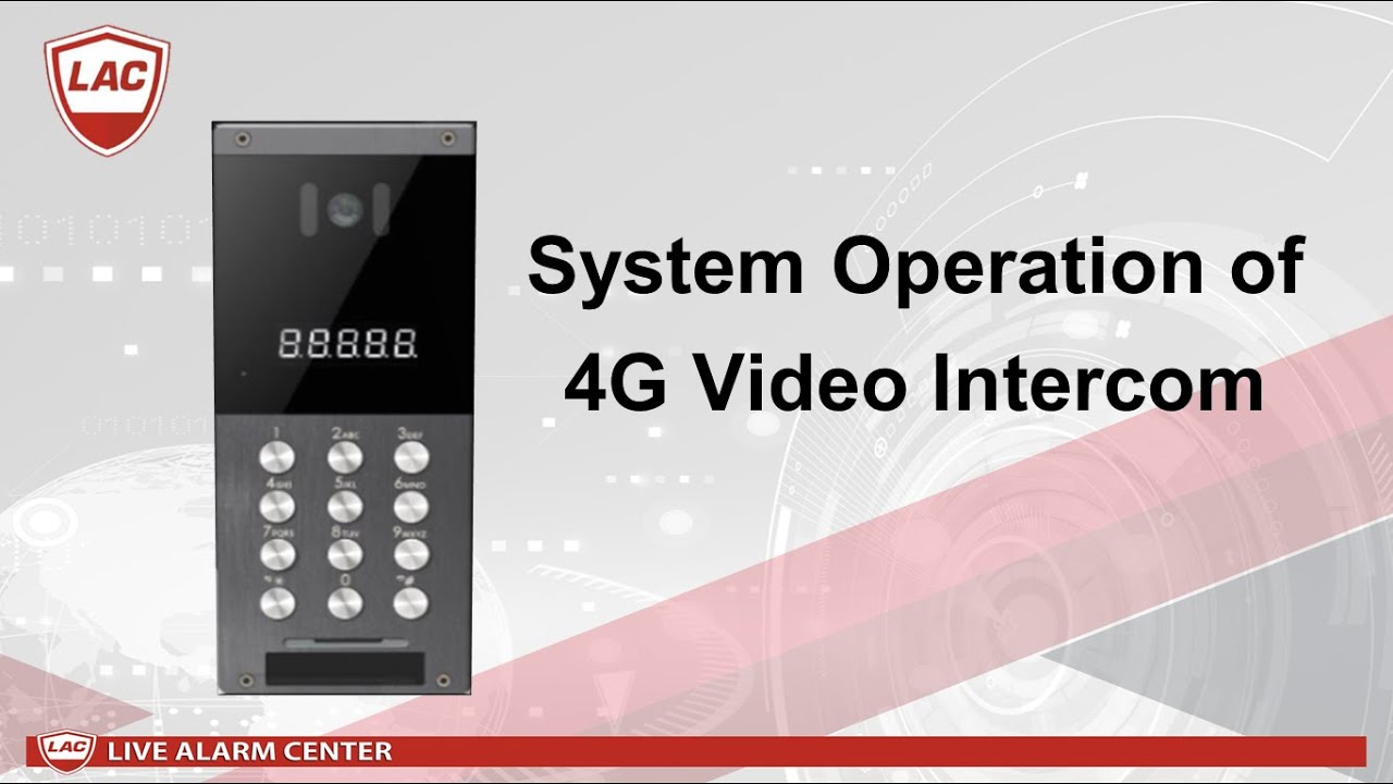 System Operation of 4G Video Intercom - YouTube