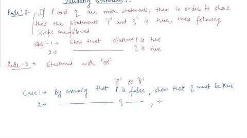Validating Statements | Class 11 Mathematics Mathematical Reasoning