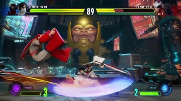 MARVEL VS. CAPCOM: INFINITE - Spiderman & Strider VS Frank West & Hawkeye