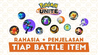 SECRETS   EXPLANATIONS OF EACH BATTLE ITEM - Pokemon Unite Indonesia