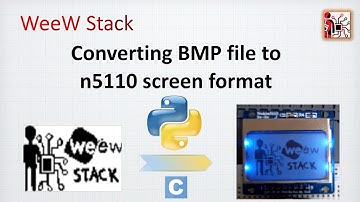 000 - Using Python to convert BMP file into Nokia 5110 screen format & upload into STM32F1 example