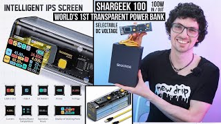 World's 1st Transparent Power Bank With Selectable DC Voltage! - Shargeek 100 Review & Test
