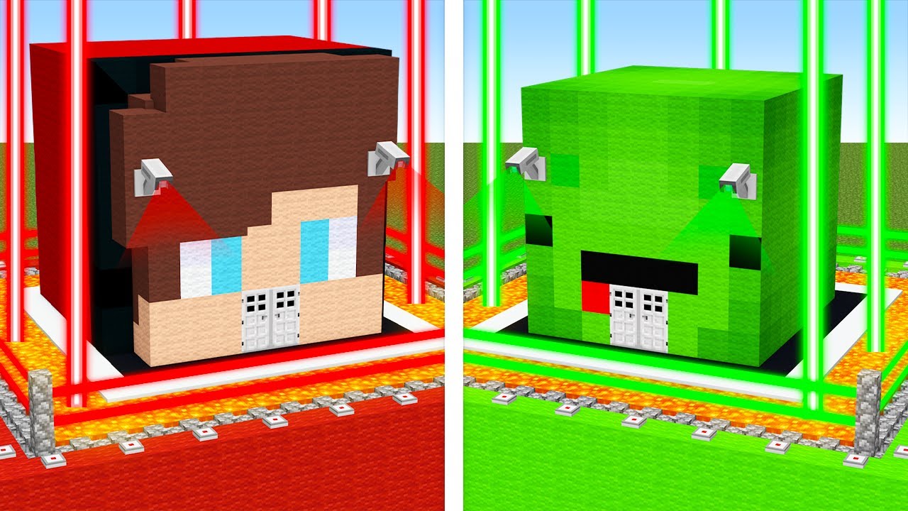 Mikey vs JJ (Maizen) - Most Secure Base Ever! (Minecraft Build Battle)