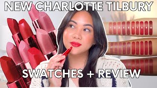 CHARLOTTE TILBURY HOLLYWOOD BEAUTY ICON LIPSTICK COLLECTION | SWATCHES + REVIEW
