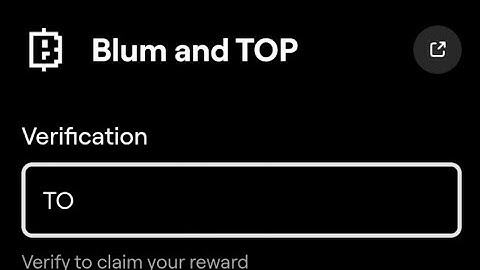 Blum and TOP || Blum verify code || Telegram Airdrop