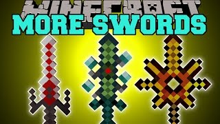 Minecraft MO' SWORDS MOD  STRONGEST MINECRAFT SWORDS EVER