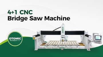 Economical 4+1 CNC Bridge Saw 4 Axis Bridge Cutting Machine for Granite & Marble