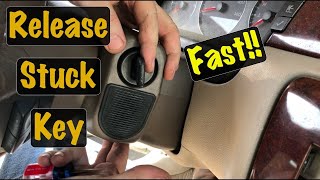 Easy Release & Remove Stuck Ignition Key w/ Dead or Weak Battery (GM Chevy Impala & Buick LaCrosse)