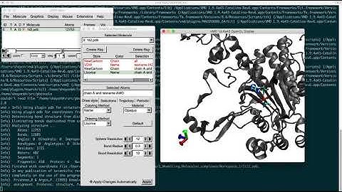 How to perform basic operations on a molecular structure using VMD?