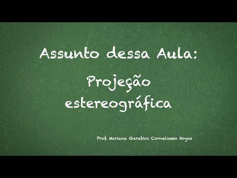 Vídeo: A projeção estereográfica é um homeomorfismo?