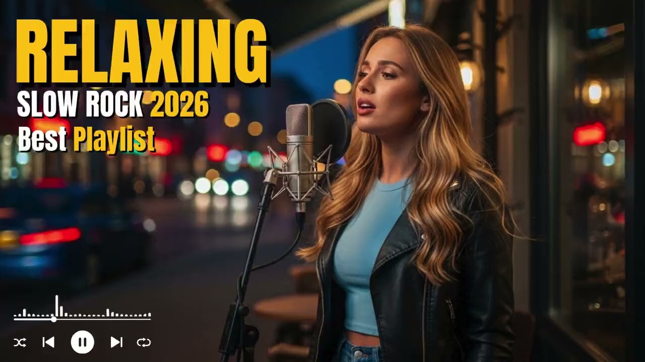 Relaxing Slow Rock Instrumental 2026  | 3 Hours Calming Guitar Background Music