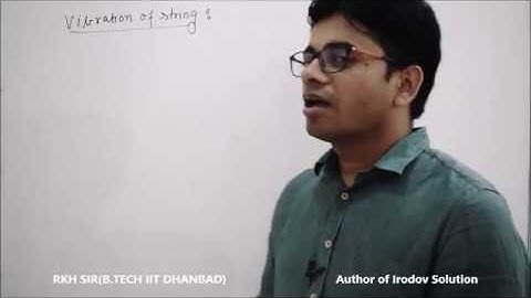 Lecture-24: Vibration of string in standing wave by RKH Sir