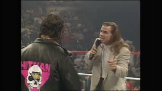 Bret Hart turns Heel - Shawn Michaels interrupts Bret's promo & gets jumped! (Part 2) WWF